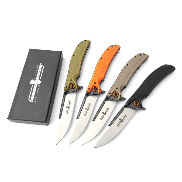 Nylon-Handled Folding Knife  9.5cm ABS Blade | 60° Tip | 106cm Handle | Box Packaging