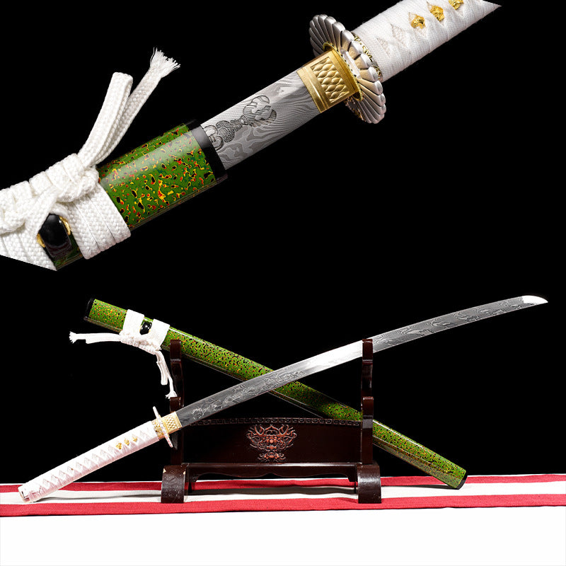 Japanese Hand-Painted Folding Knife ("Lu Qianqiu" Evergreen Edition)  Patented Design | Customizable Gift Knife