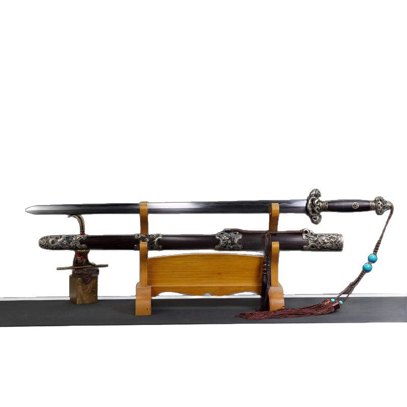 Hand-Forged Sanmai (Three-Layer) Laminated Steel Sword  "Fire Dragon" | Chinese Style | Gift Box Packaging | Personal Gift for All Occasions & Relationships