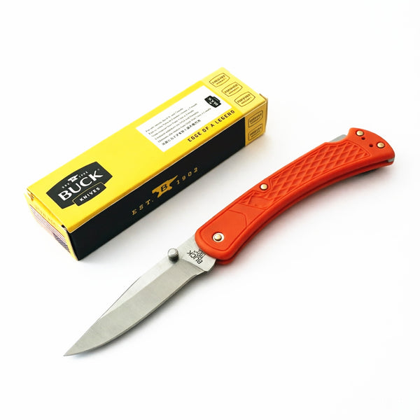 440C Stainless Steel Folding Knife  9cm Blade | 60° Tip | Nylon Handle | 100cm Length | Box Packaging