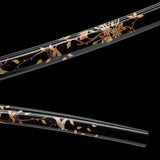 Japanese Hand-Painted Folding Knife (Black Edition)  Patented Design | Customizable Gift Knife