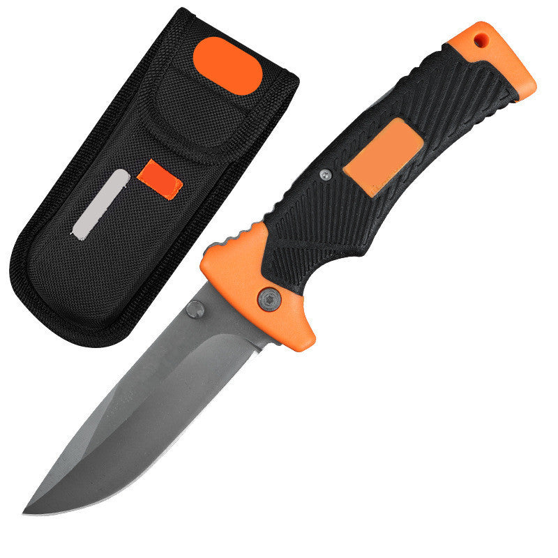 440C Stainless Steel Folding Knife  9.5cm Blade | 60° Tip | Injection-Molded Handle | Color Box Packaging