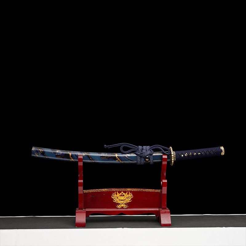 Japanese Hand-Painted Folding Knife ("Lanying" Blue Eagle Edition)  Patented Design | Customizable Gift Knife