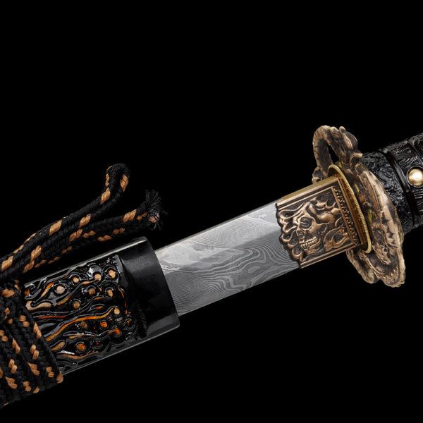 Japanese Hand-Painted Folding Knife ("Doulong" Dragon-Fighter Edition)  Patented Design | Customizable Gift Knife
