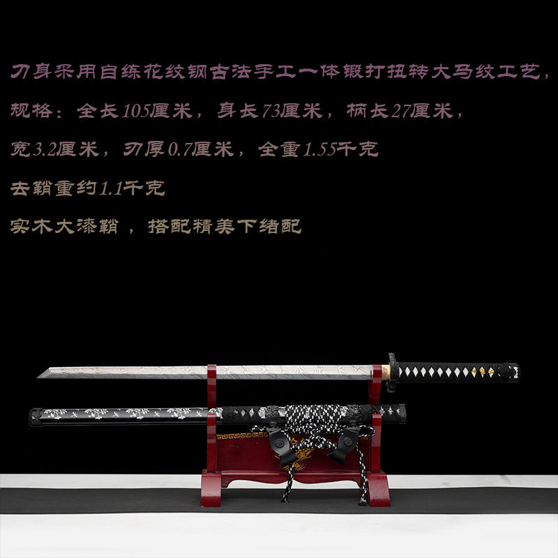 Japanese Hand-Painted Folding Knife ("Xueyingwen" Snow-Sakura Pattern Edition)  Patented Design | Customizable Gift Knife