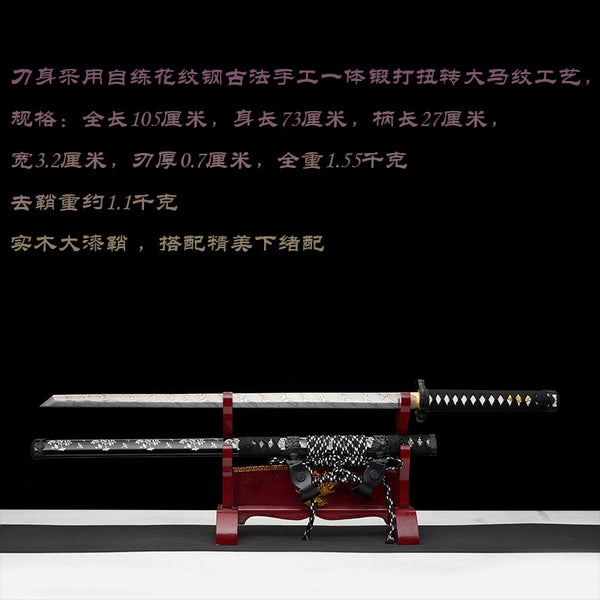 Japanese Hand-Painted Folding Knife ("Xueyingwen" Snow-Sakura Pattern Edition)  Patented Design | Customizable Gift Knife