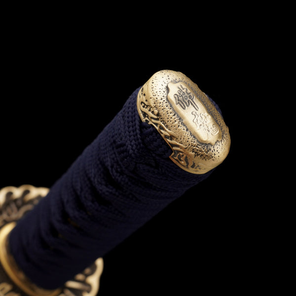 Japanese Hand-Painted Folding Knife ("Lanying" Blue Eagle Edition)  Patented Design | Customizable Gift Knife