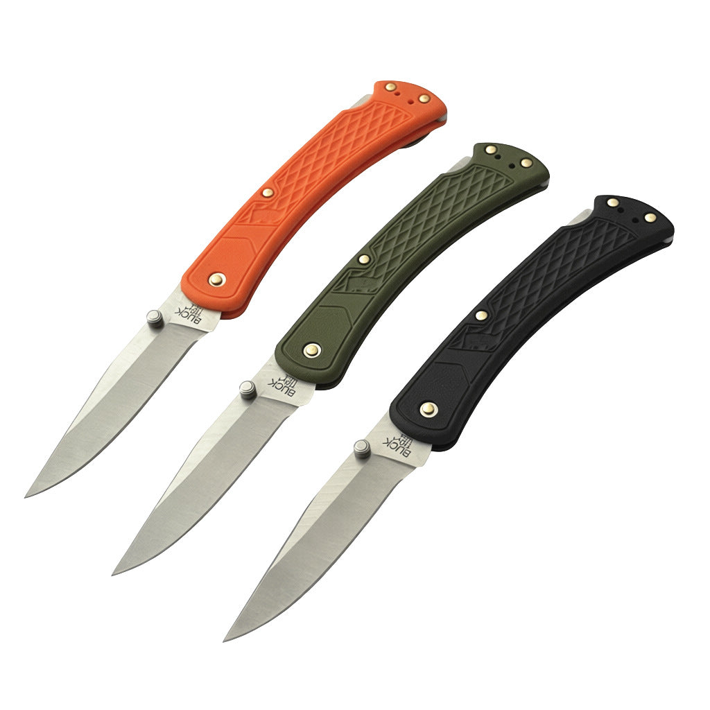 440C Stainless Steel Folding Knife  9cm Blade | 60° Tip | Nylon Handle | 100cm Length | Box Packaging