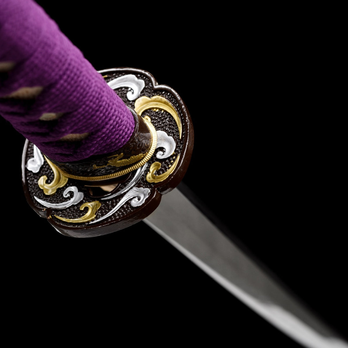 Japanese Hand-Painted Folding Knife ("Purple Butterfly" Edition)  Customizable Personal Gift
