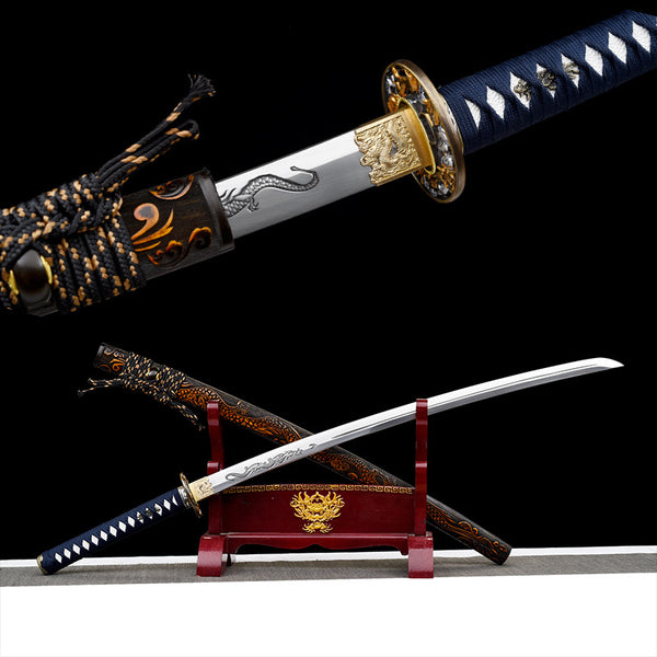 Japanese Hand-Painted Folding Knife ("Kuanglong" Fierce Dragon Edition)  Patented Design | Customizable Gift Knife