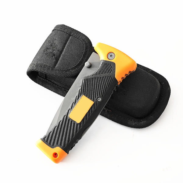 440C Stainless Steel Folding Knife  9.5cm Blade | 60° Tip | Injection-Molded Handle | Color Box Packaging