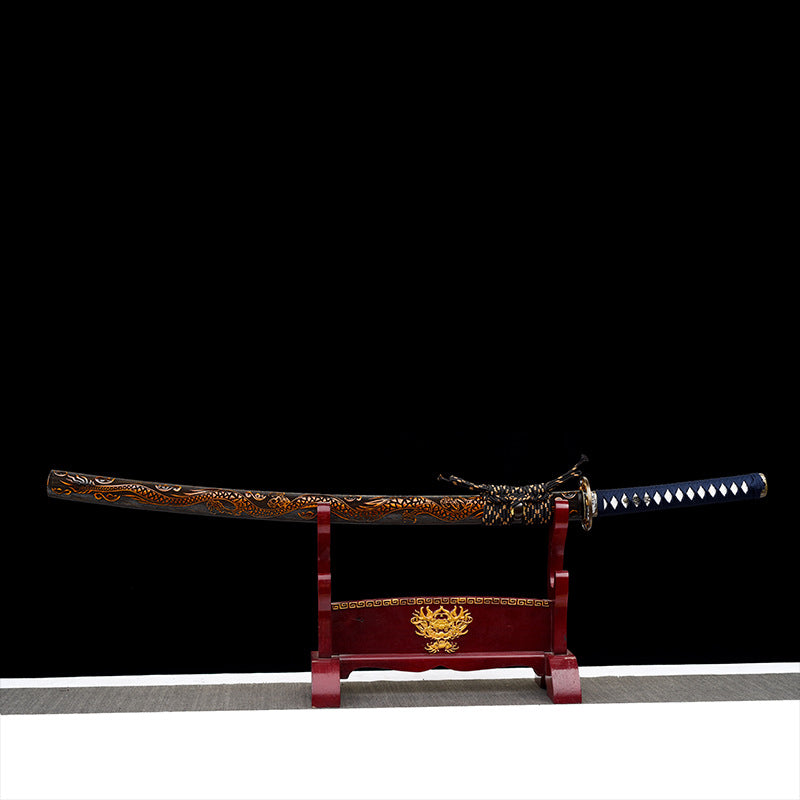 Japanese Hand-Painted Folding Knife ("Kuanglong" Fierce Dragon Edition)  Patented Design | Customizable Gift Knife