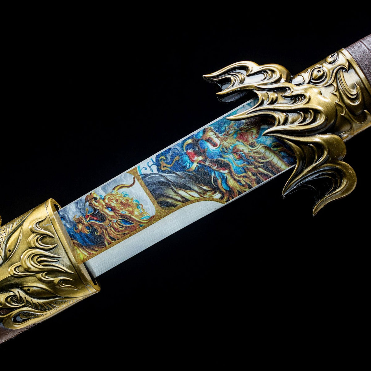 Hand-Forged High-Manganese Steel Longquan Sword  "Fire Dragon" | Two Packaging Options | Premium Business Gift