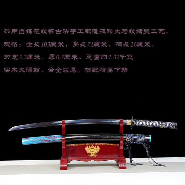 Japanese Hand-Painted Folding Knife  4-Color Series (Red Butterfly / Blue Shadow / Golden Cicada / Rainbow River)  Patented Design | Customizable Gift Knife