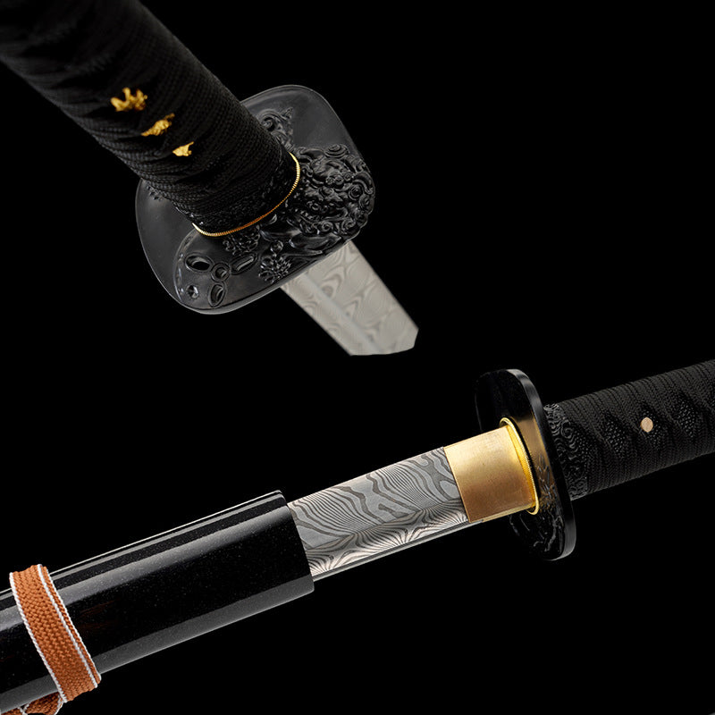 Japanese Hand-Painted Folding Knife (Black Edition)  Patented Design | Customizable Gift Knife