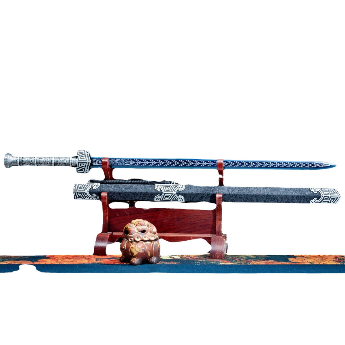 Hand-Forged High-Manganese Steel Sword  "Fire Dragon" | New Chinese Style | Two Packaging Options | Personal Gift