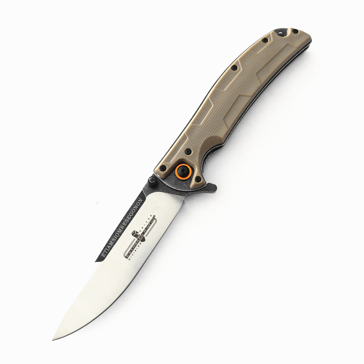 Nylon-Handled Folding Knife  9.5cm ABS Blade | 60° Tip | 106cm Handle | Box Packaging