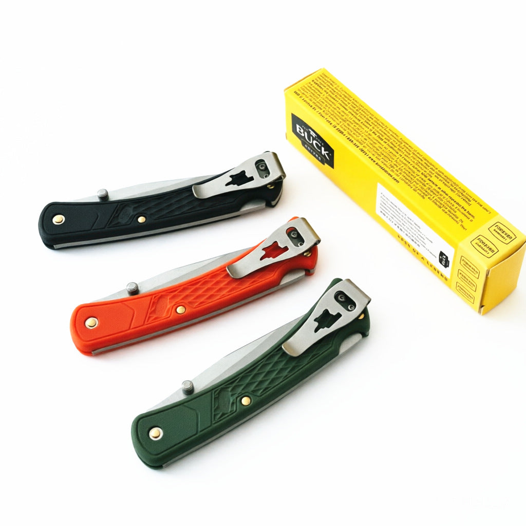 440C Stainless Steel Folding Knife  9cm Blade | 60° Tip | Nylon Handle | 100cm Length | Box Packaging