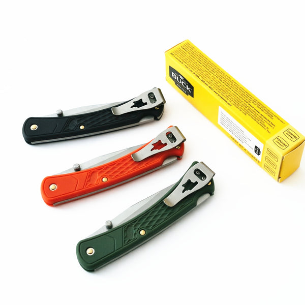 440C Stainless Steel Folding Knife  9cm Blade | 60° Tip | Nylon Handle | 100cm Length | Box Packaging