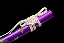 Japanese Hand-Painted Folding Knife ("Purple Butterfly" Edition)  Customizable Personal Gift