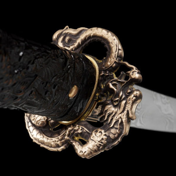 Japanese Hand-Painted Folding Knife ("Doulong" Dragon-Fighter Edition)  Patented Design | Customizable Gift Knife